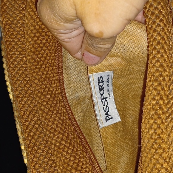 Passports Made In Italy brown & cream Woven Tote Bag, 8x10x6 - Picture 4 of 8